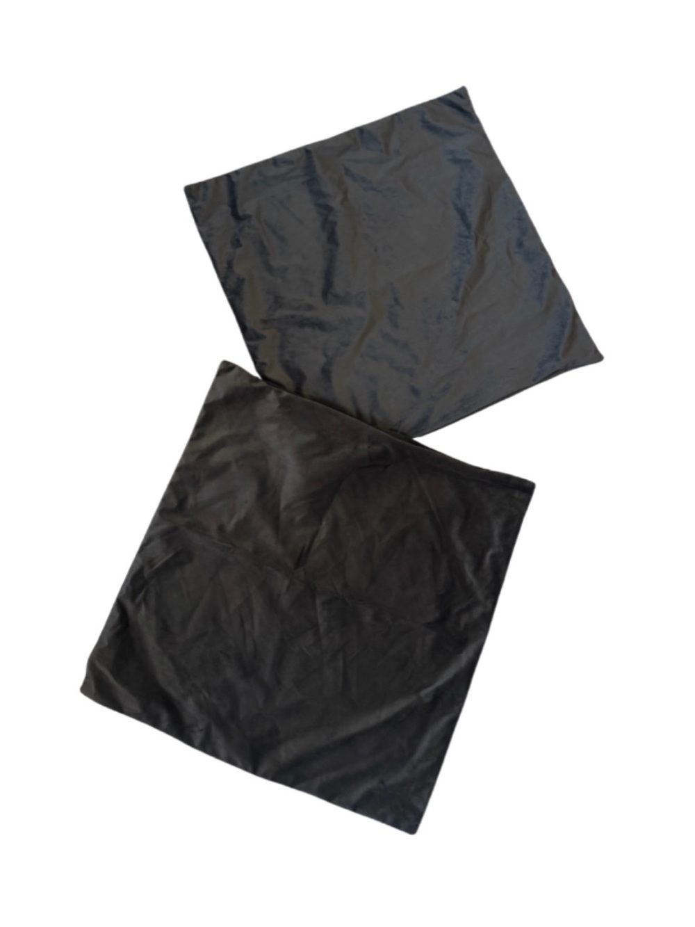 Gray Velvet Pillow Covers Set of 2 24x24